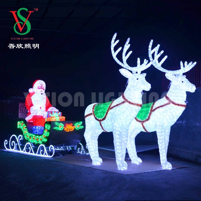 广州LED麋鹿拉雪橇