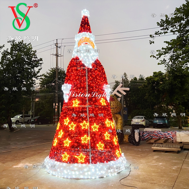 广州led圣诞老人造型灯